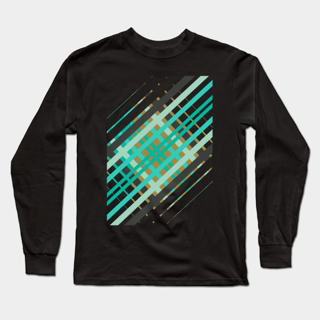 Geometric Vintage lineart abstract Long Sleeve T-Shirt by soycarola